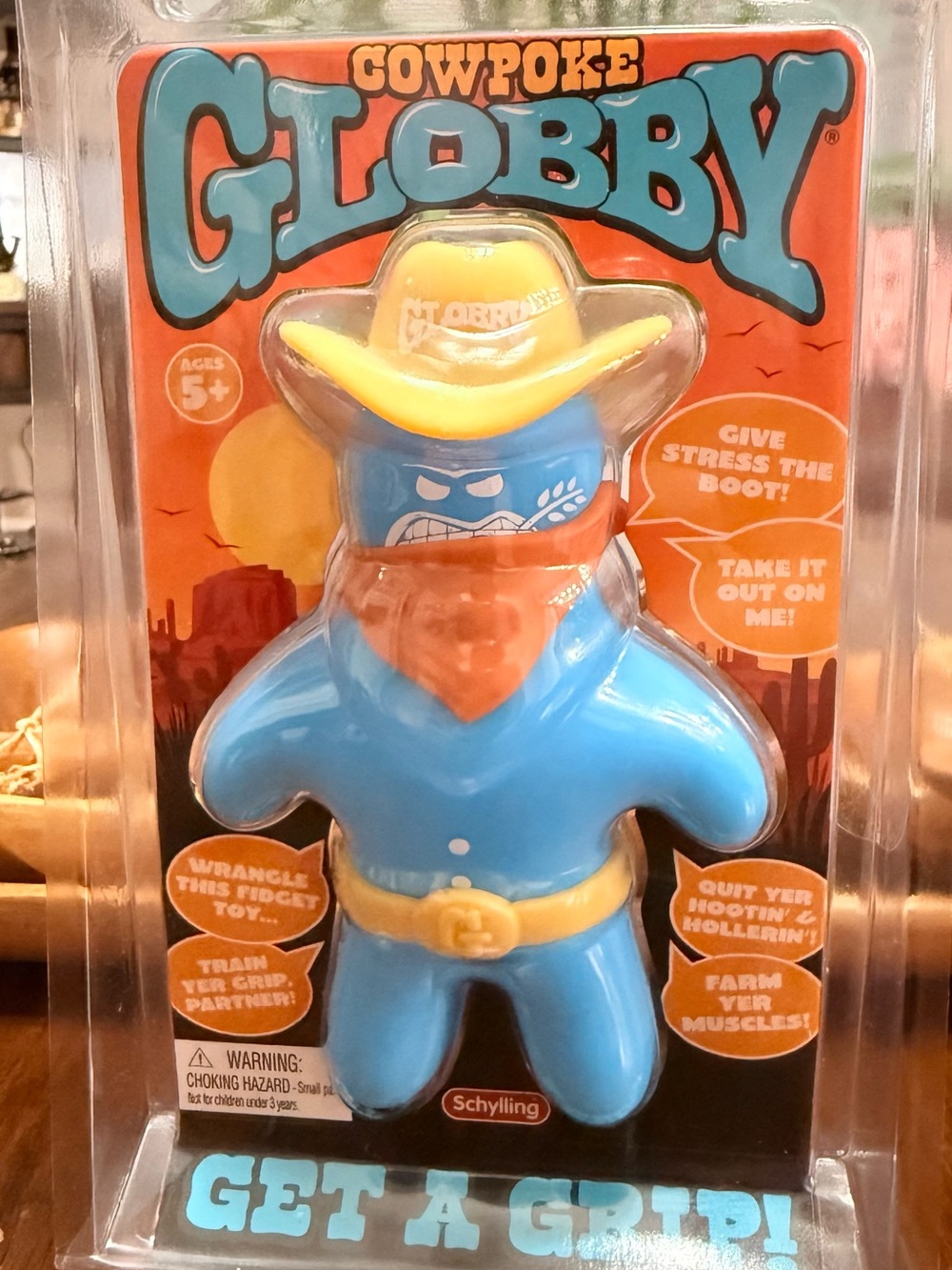 Schylling Cowpoke Globby Blue Cowboy